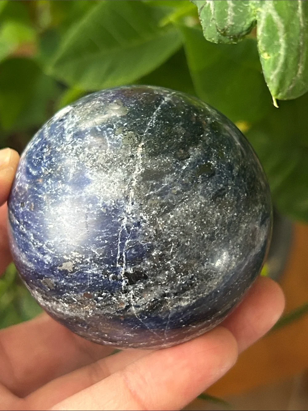 💎 Polished Sodalite Crystal Sphere 56mm